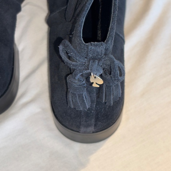 Kate Spade | Black Leather/Suede Chelsea Boots with Tassels | Wmns Sz 9.5B US - Picture 4 of 8